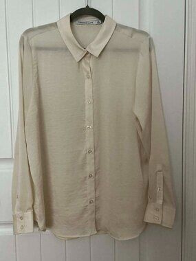 Calvin Klein Jeans sheer buton down blouse